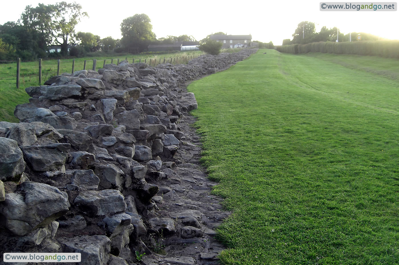 Hadrian's Wall Path - Looking west at Heddon-on-the-Wall